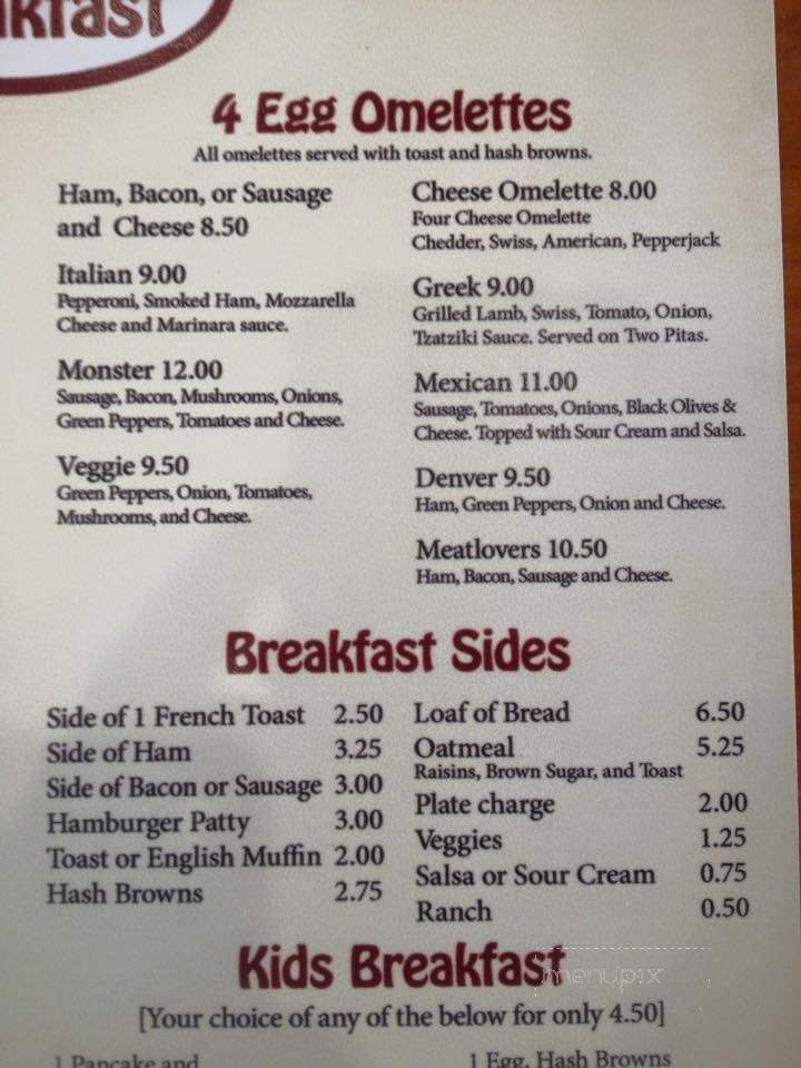 Not Justa Bar & Cafe - Somerset, WI menu_pic