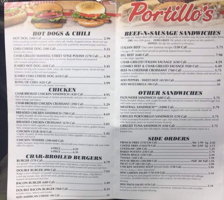Portillo's - Avon, IN menu_pic