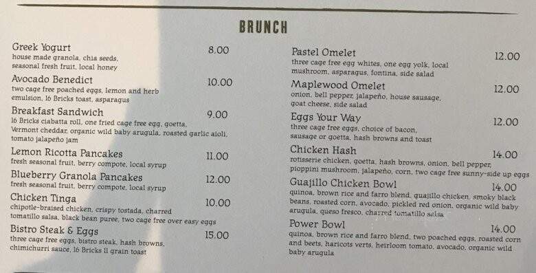Maplewood Kitchen and Bar - Mason, OH menu_pic