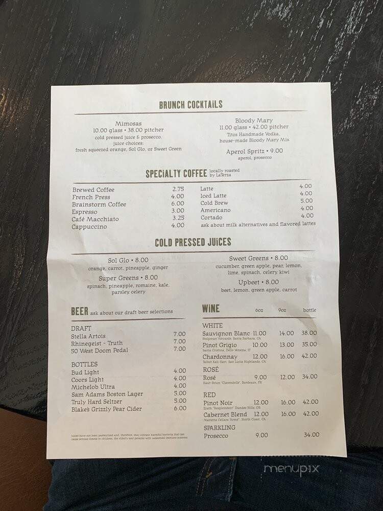 Maplewood Kitchen and Bar - Mason, OH menu_pic