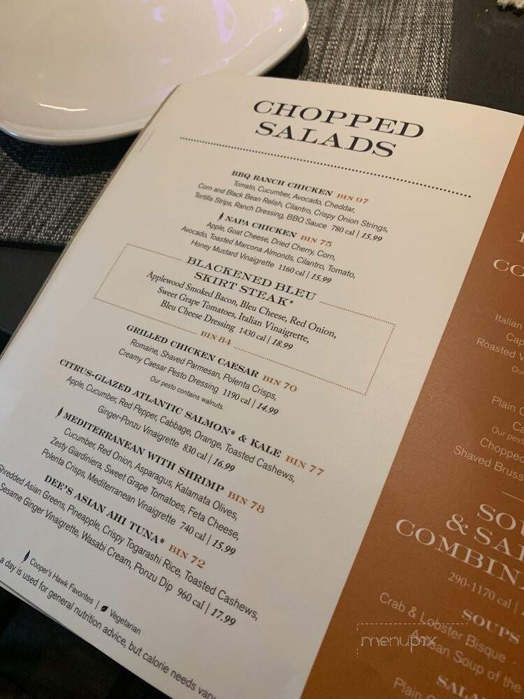 Cooper's Hawk Winery & Restaurant - Rockville, MD menu_pic