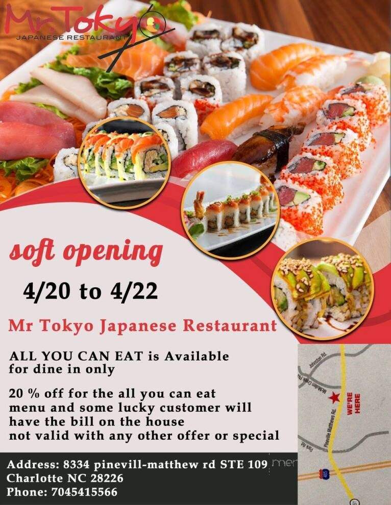 Mr Tokyo Japanese Restaurant - Monroe, NC menu_pic