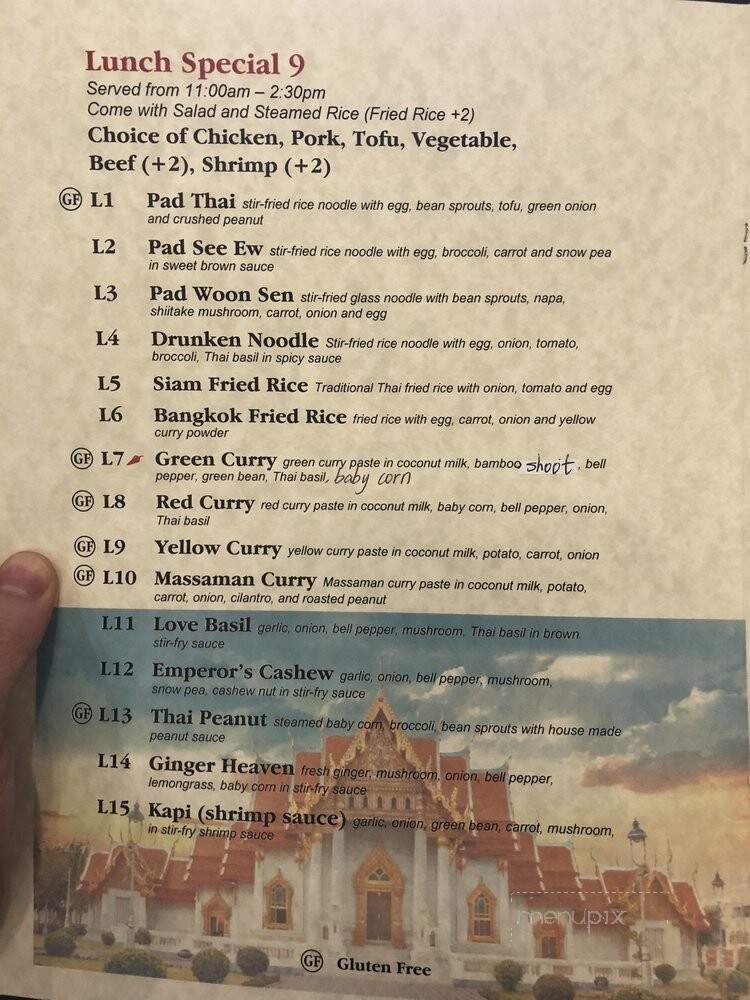 Koh Chang Thai - Missoula, MT menu_pic