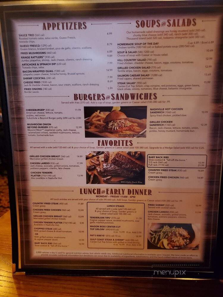 Saltgrass Steak House - Omaha, NE menu_pic