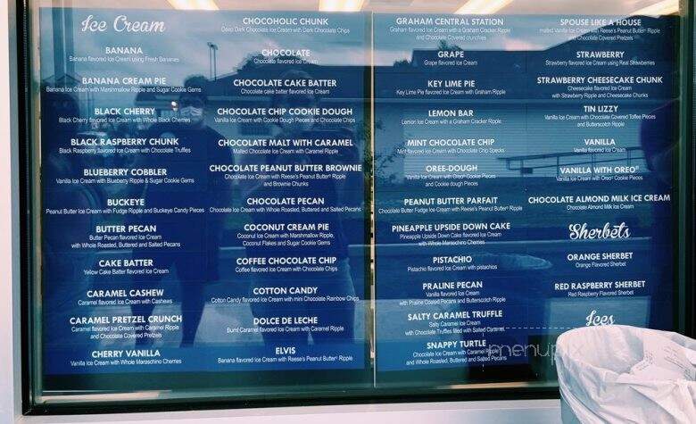 Handel's Homemade Ice Cream - Greenwood, IN menu_pic