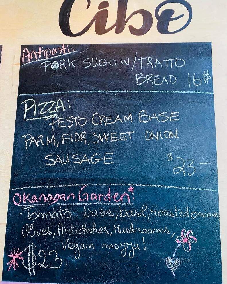 Pizzeria Tratto Napoletana - Penticton, BC menu_pic