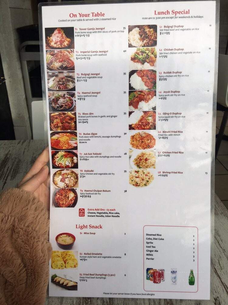 Sura Korean Cuisine - Unionville, ON menu_pic