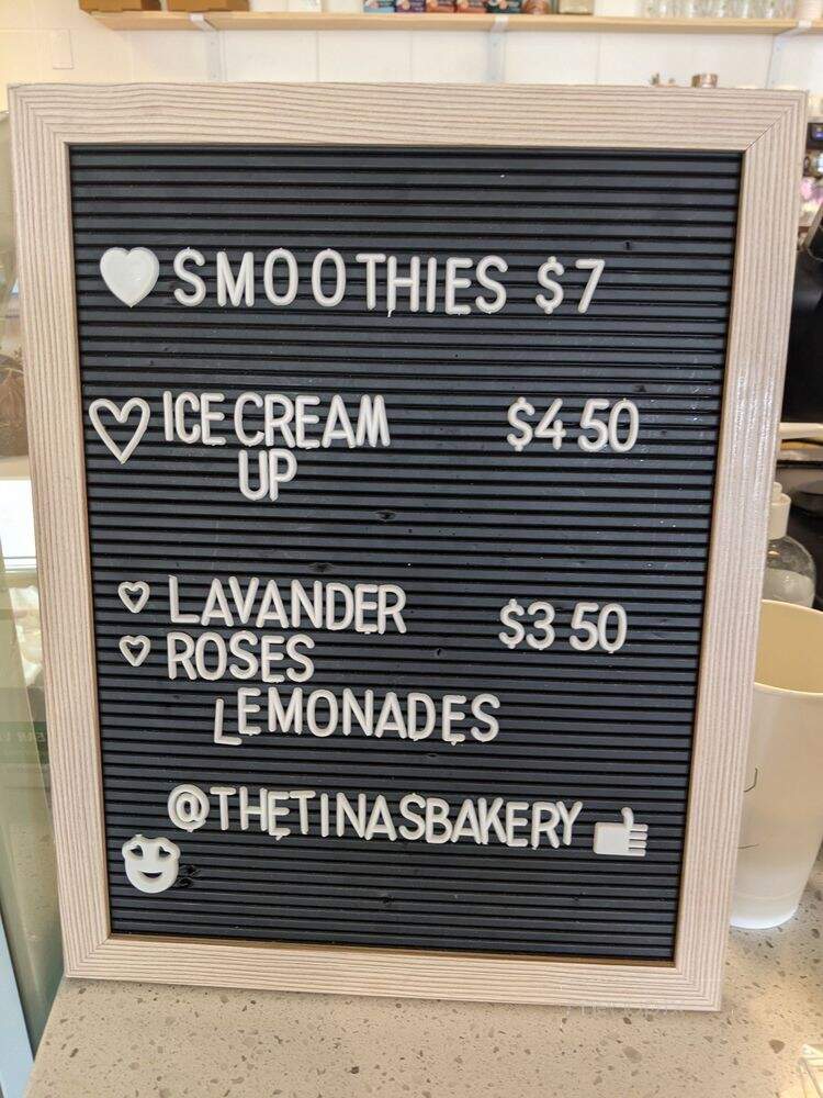 Tina's Bakery - Park City, UT menu_pic