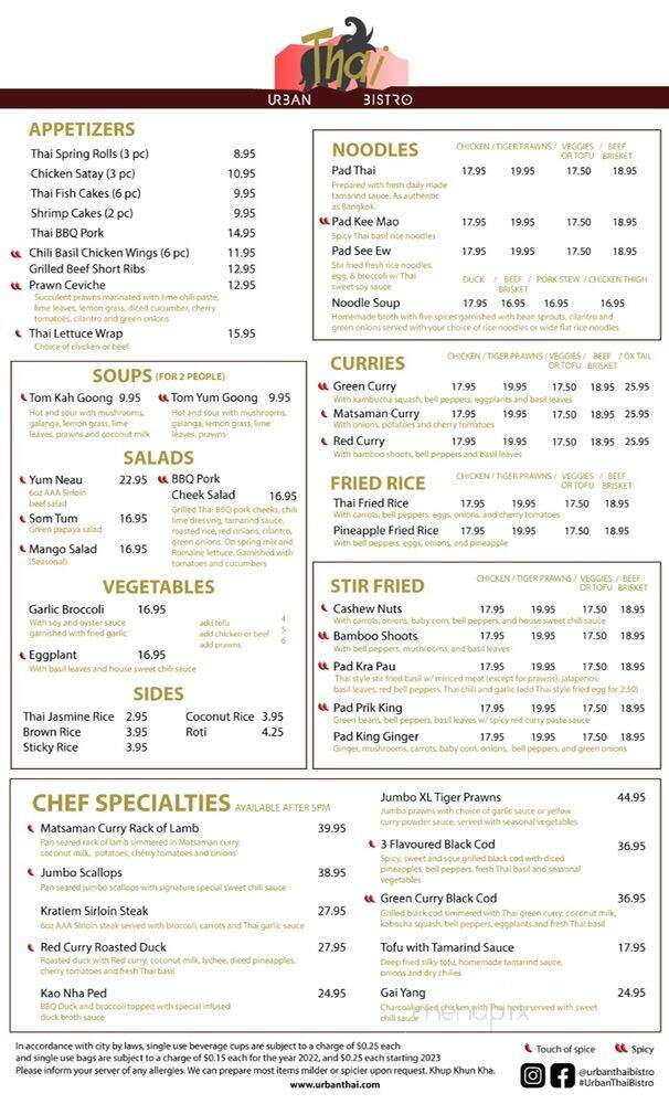 Pink Elephant Cafe - Vancouver, BC menu_pic