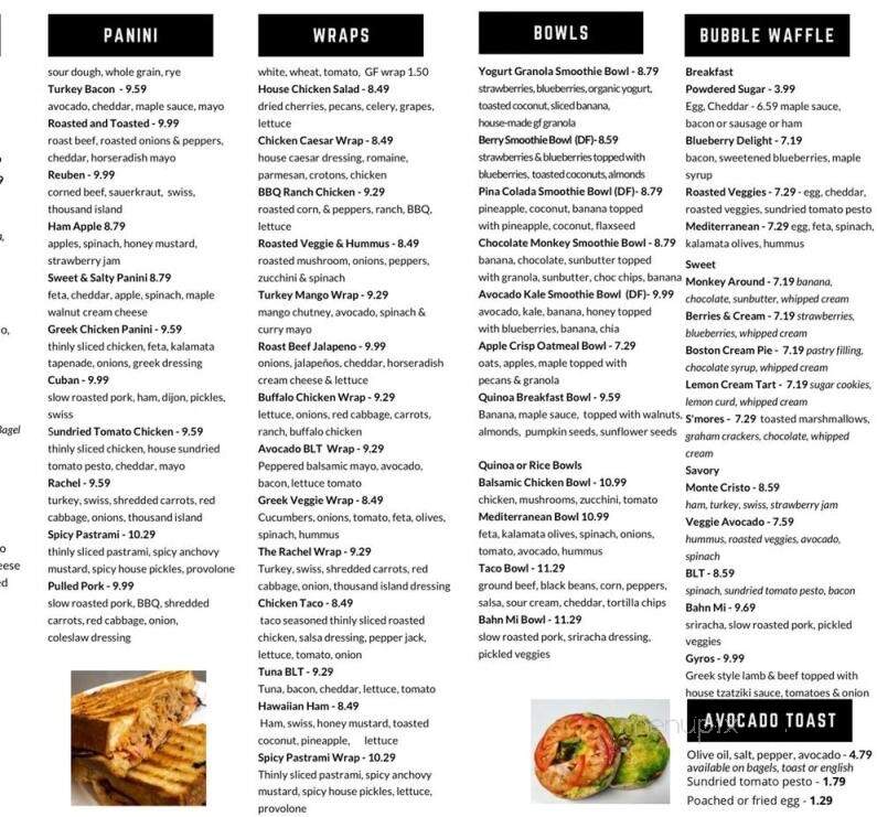 Baked, Brewed & Organically Moo'ed - Alton, NH menu_pic