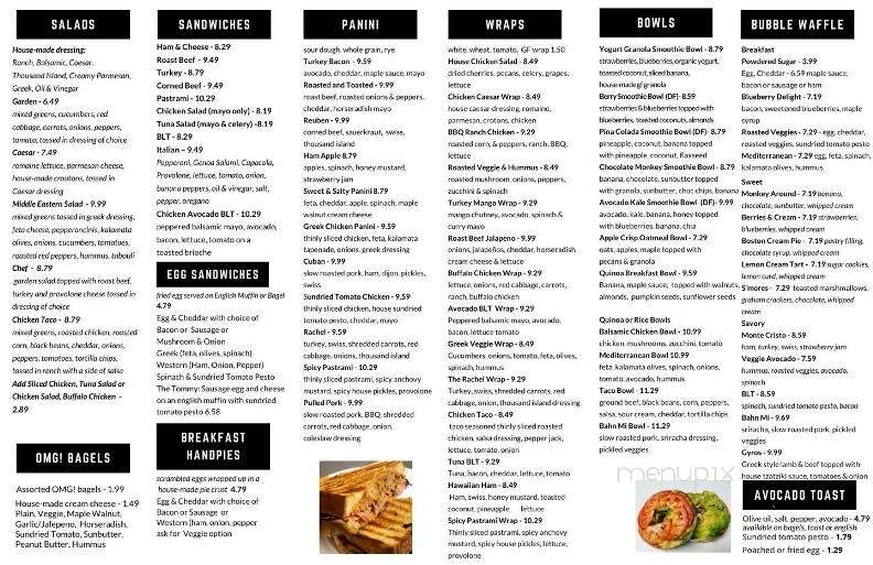 Baked, Brewed & Organically Moo'ed - Alton, NH menu_pic