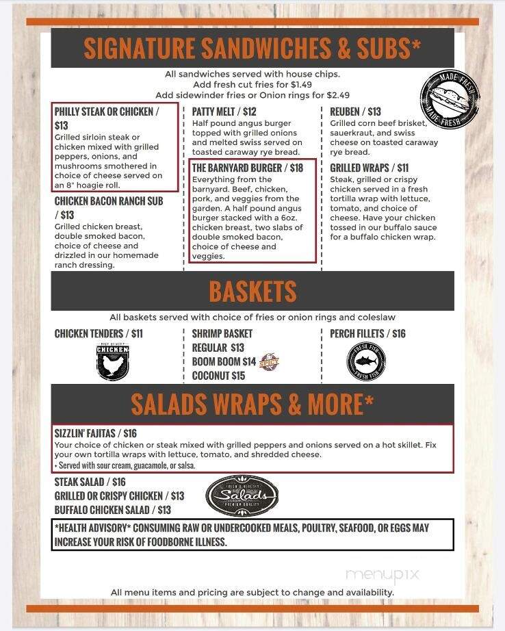Hitchy's Tavern & Grille - Saegertown, PA menu_pic