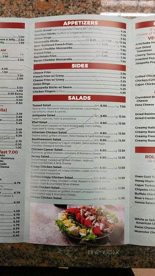 Johnnys Gourmet Deli - Edison, NJ menu_pic