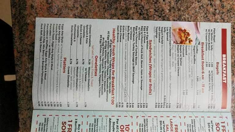 Johnnys Gourmet Deli - Edison, NJ menu_pic
