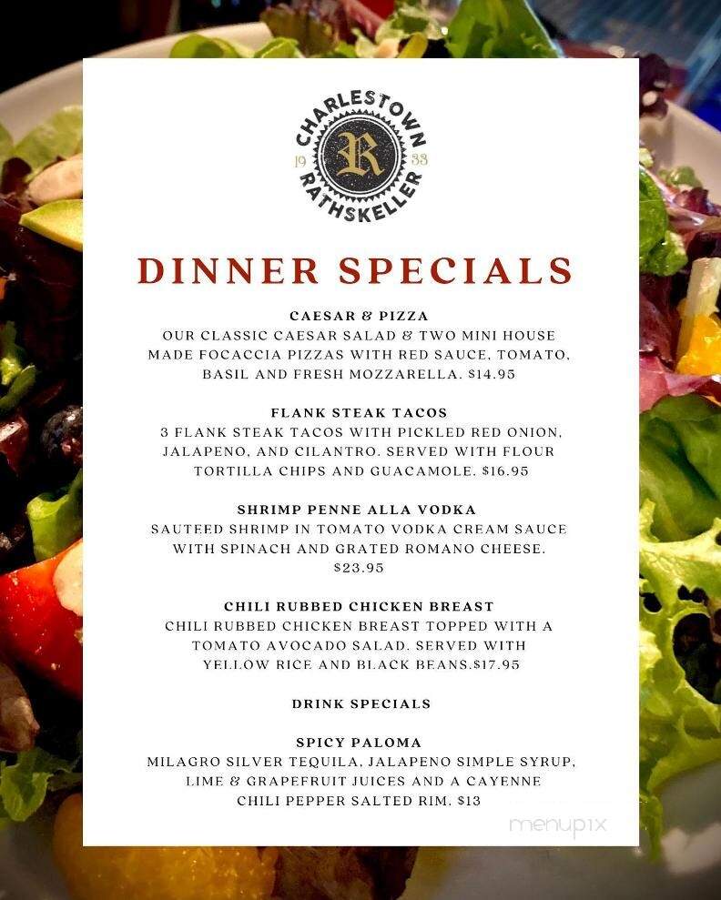 Rathskeller - Charlestown, RI menu_pic