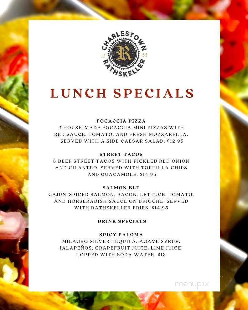 Rathskeller - Charlestown, RI menu_pic