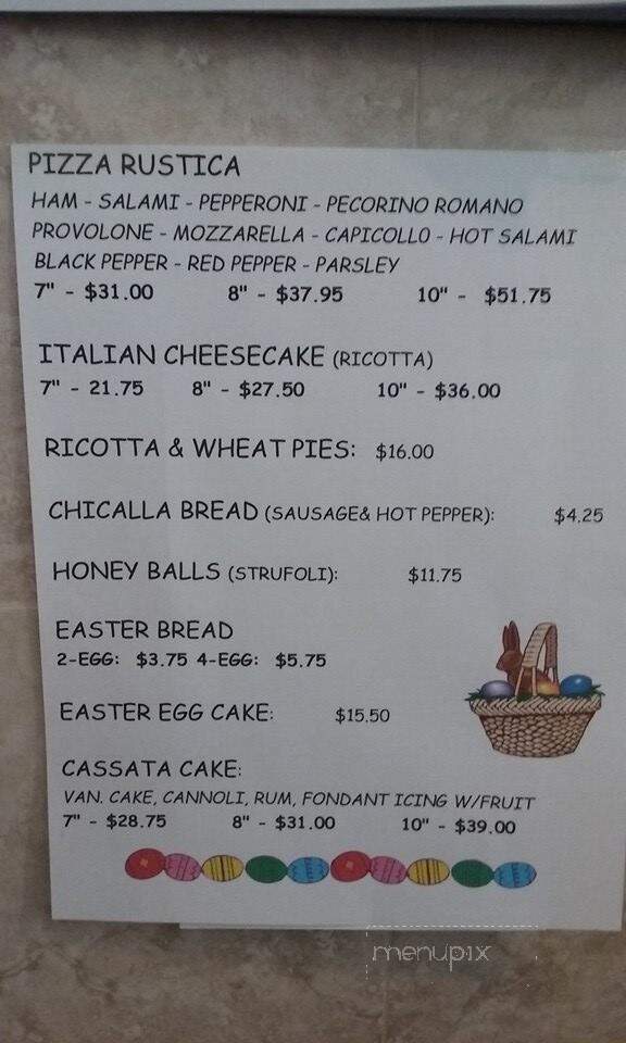 Comparetto Bakery - Marlboro, NY menu_pic
