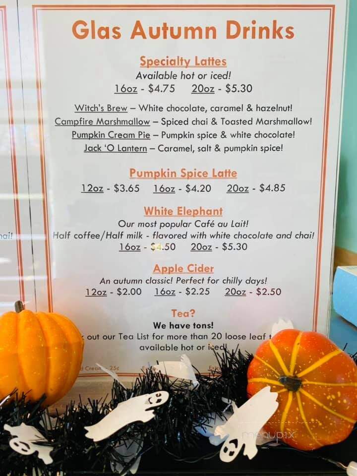 Glas, The Green Coffeehouse - Shawano, WI menu_pic