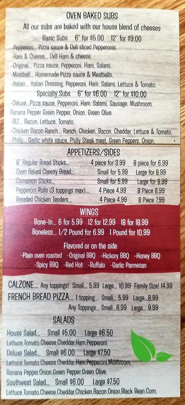 Deano's Pizza & Subs - Mcconnelsville, OH menu_pic