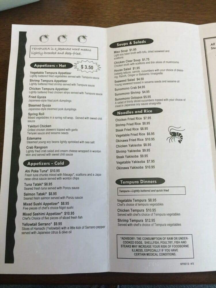 Okinawa - West Cobb - Marietta, GA menu_pic