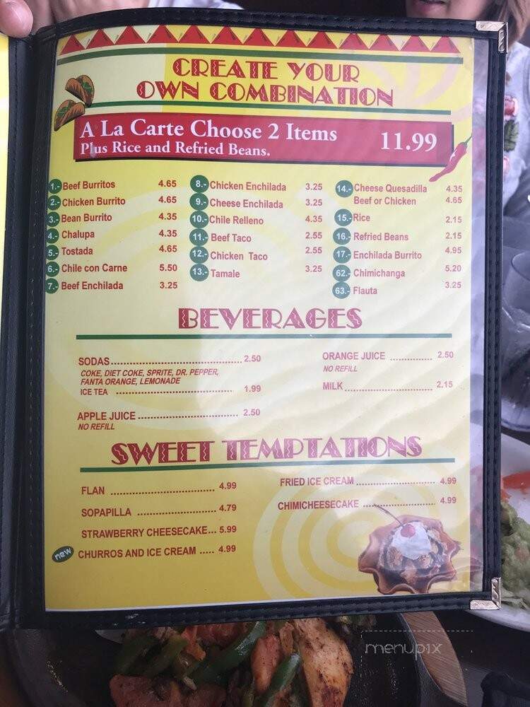 La Rumba - Jennings, LA menu_pic