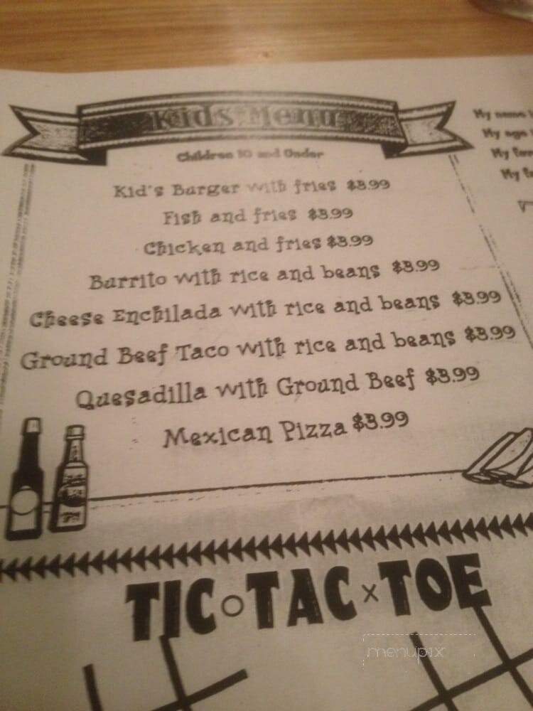 Trejo's Mexican Restaurant - Benton, LA menu_pic