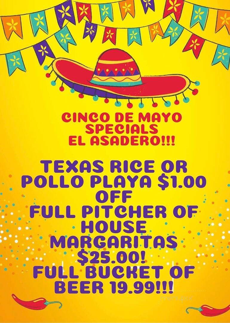 El Asadero Mexican Restaurant - Coloma, MI menu_pic