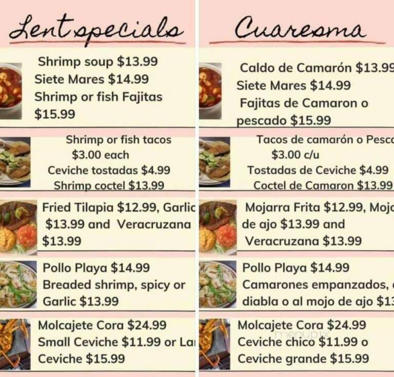 El Asadero Mexican Restaurant - Coloma, MI menu_pic