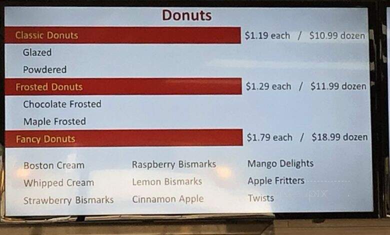 Le Caves Bakery - Tucson, AZ menu_pic