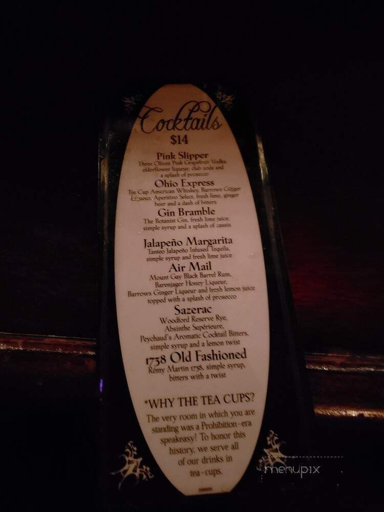Back Room - New York, NY menu_pic