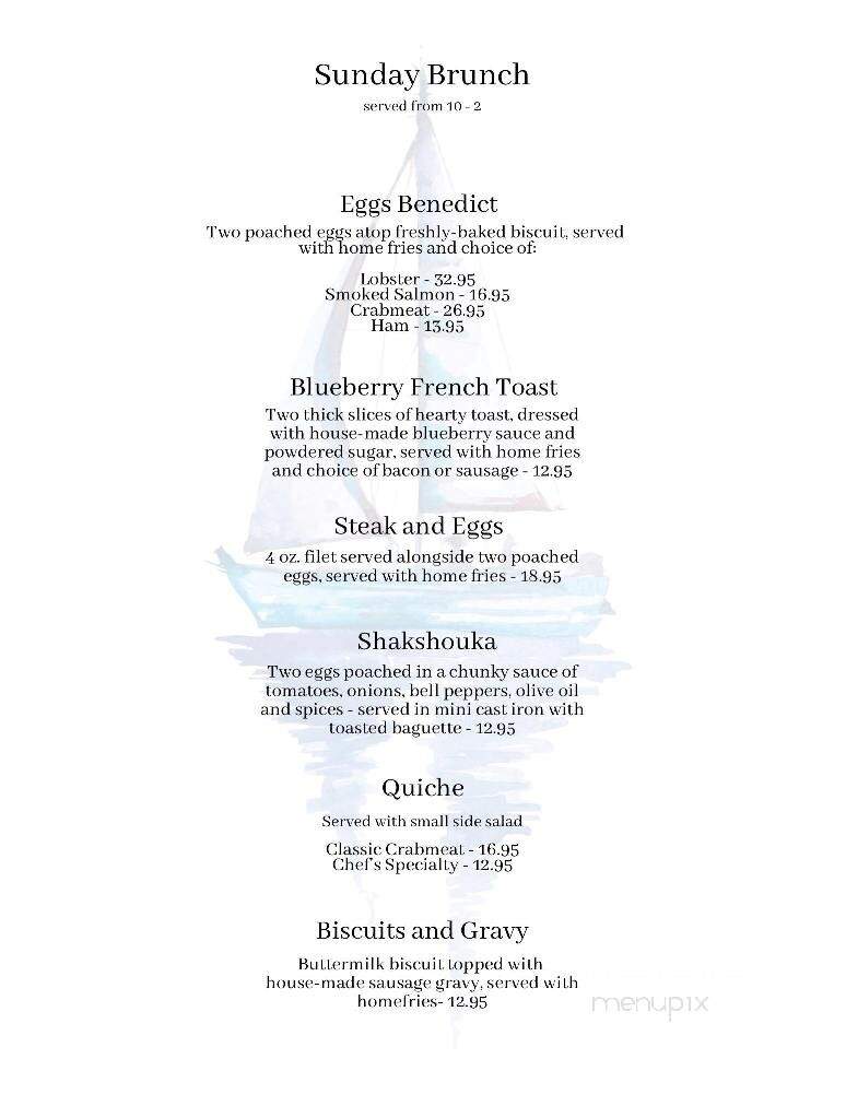 Chart Room - Bar Harbor, ME menu_pic