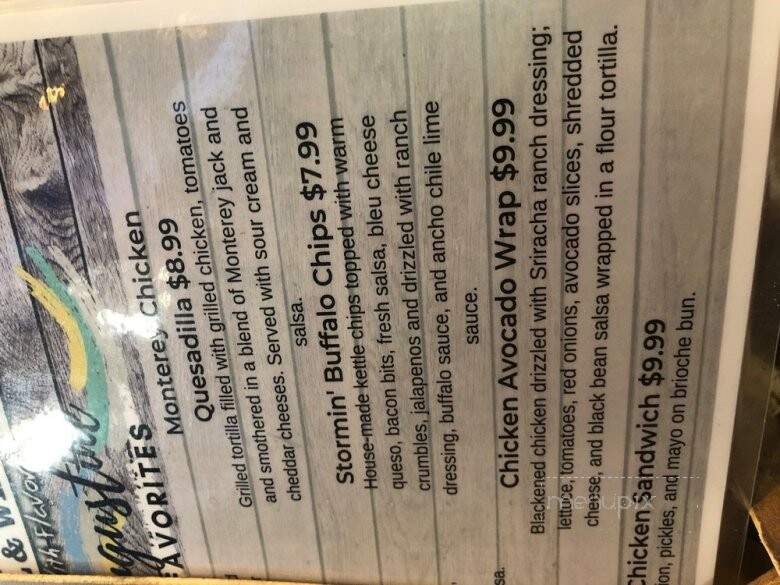 Hurricane Grill & Wings - St Augustine, FL menu_pic