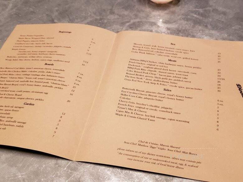 Tasty and Sons - Portland, OR menu_pic