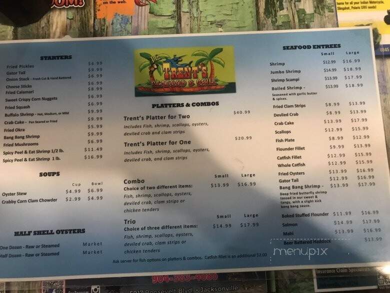 Trent's Seafood - Jacksonville, FL menu_pic
