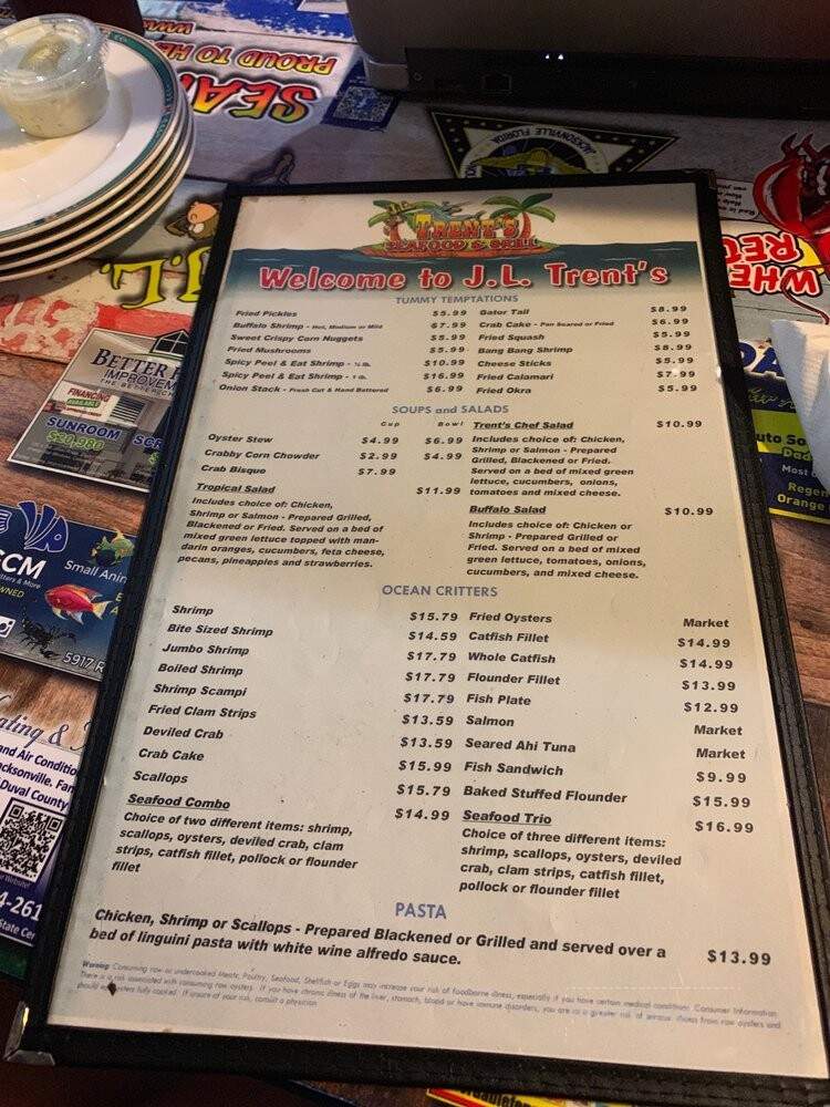 Trent's Seafood - Jacksonville, FL menu_pic