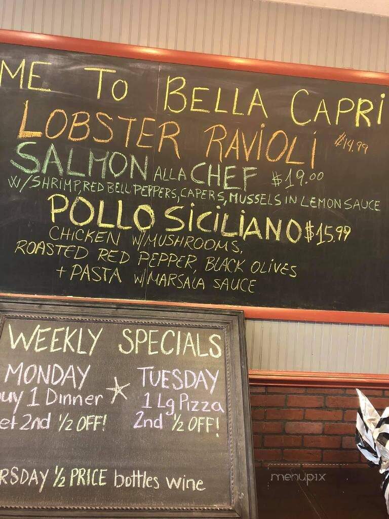 Bella Capri Italian Family - Georgetown, DE menu_pic