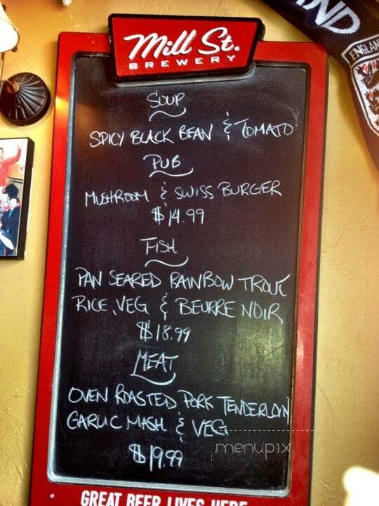 The Fat Duck Gastro Pub - Guelph, ON menu_pic