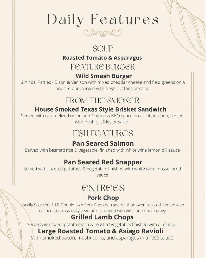 The Black Dog Pub - Toronto, ON menu_pic