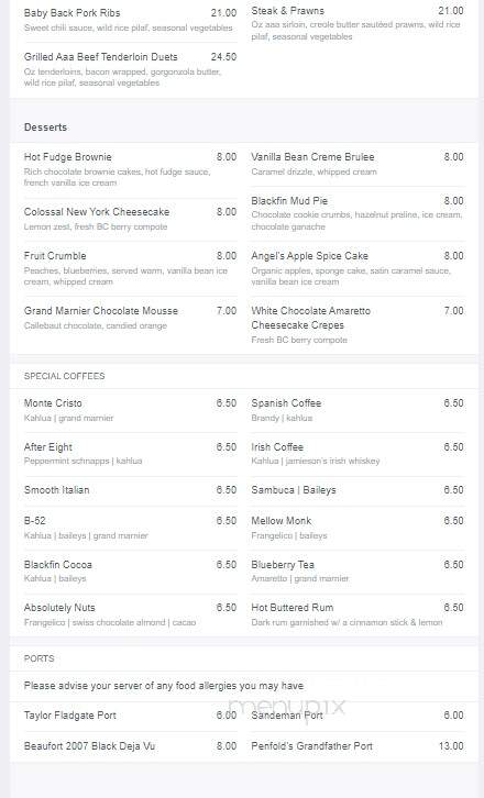 Blackfin Pub - Comox, BC menu_pic