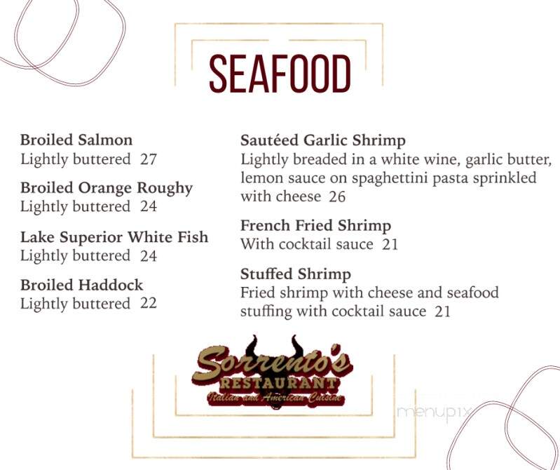 Sorrento's Restaurant - Maple Park, IL menu_pic