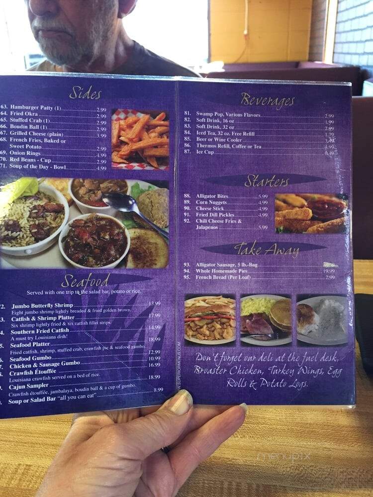 Tiger Truck Stop - Grosse Tete, LA menu_pic