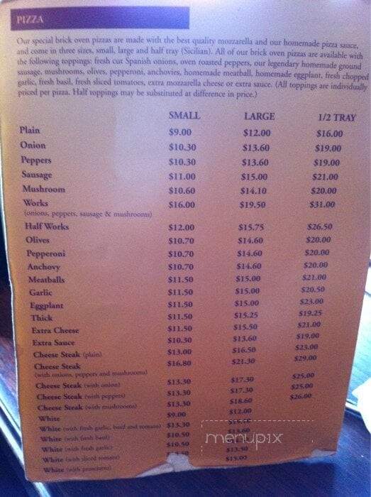 Sciortino's Harbor Lights - South Amboy, NJ menu_pic