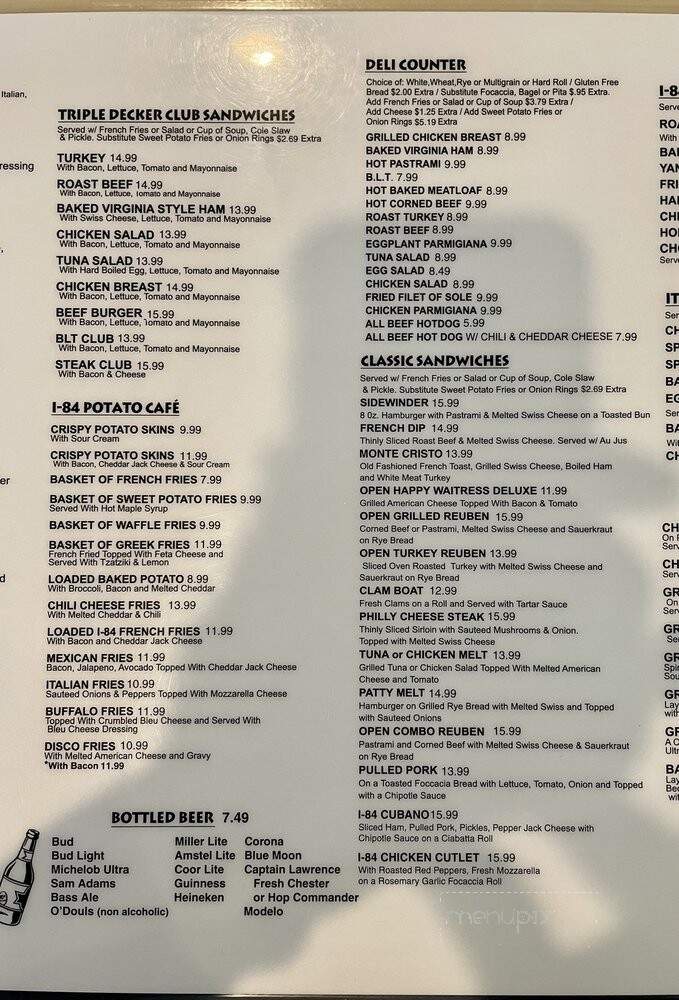 I-84 Diner - Fishkill, NY menu_pic