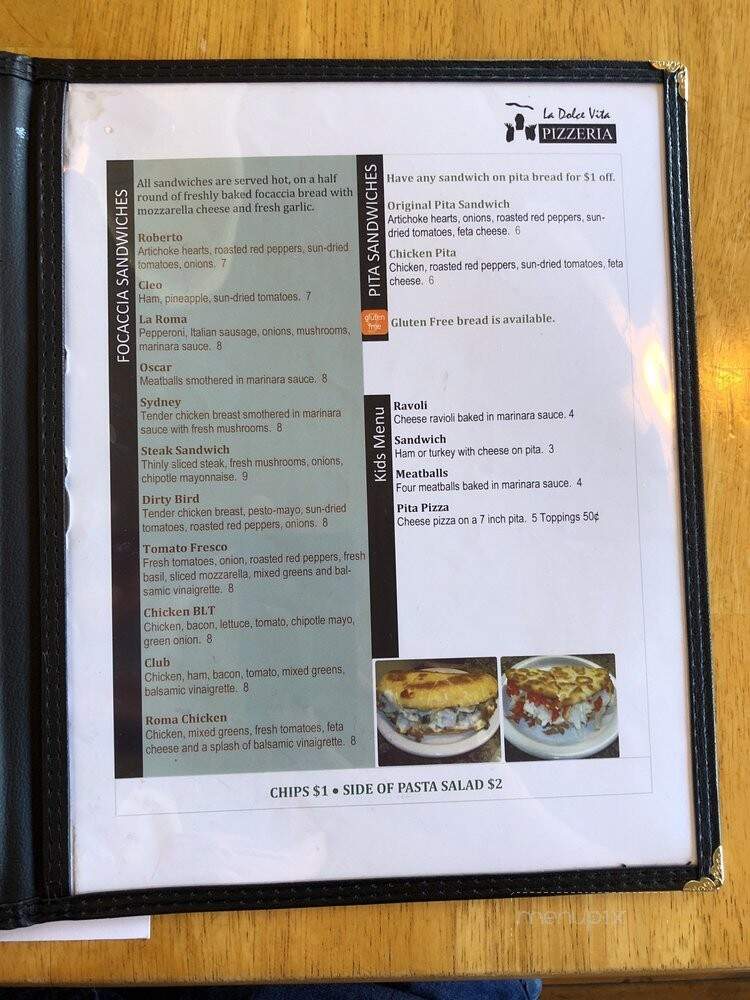 La Dolce Vita Pizzeria - Sanford, NC menu_pic