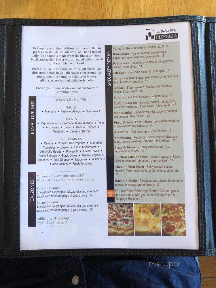 La Dolce Vita Pizzeria - Sanford, NC menu_pic