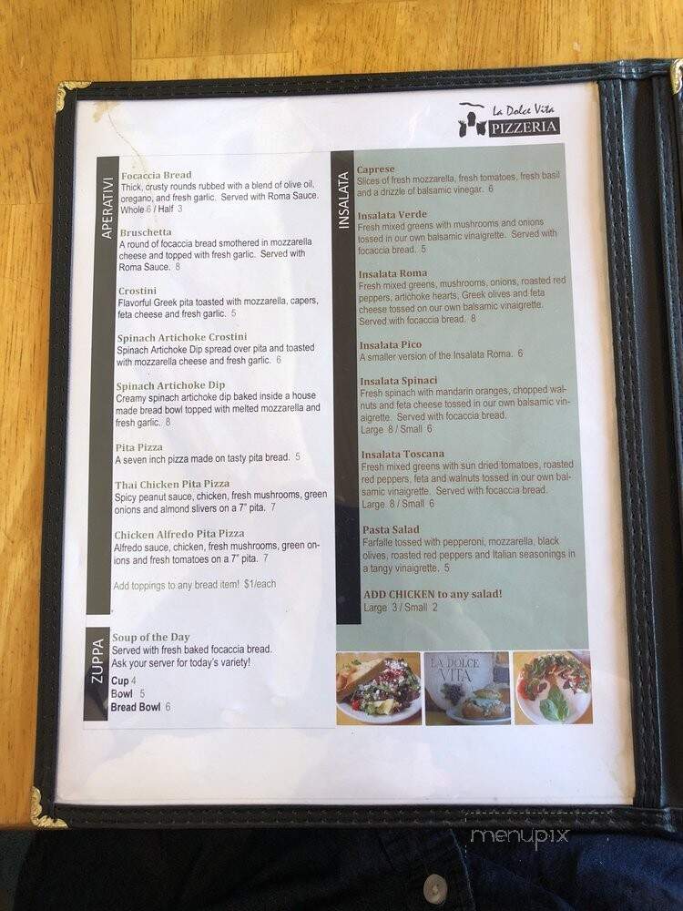 La Dolce Vita Pizzeria - Sanford, NC menu_pic