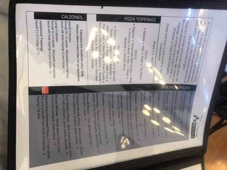 La Dolce Vita Pizzeria - Sanford, NC menu_pic