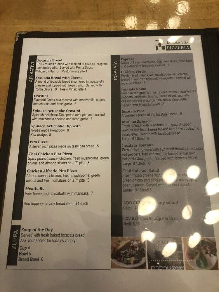 La Dolce Vita Pizzeria - Sanford, NC menu_pic