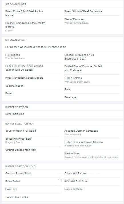 Cannstatter-Volksfest-Verein - Philadelphia, PA menu_pic