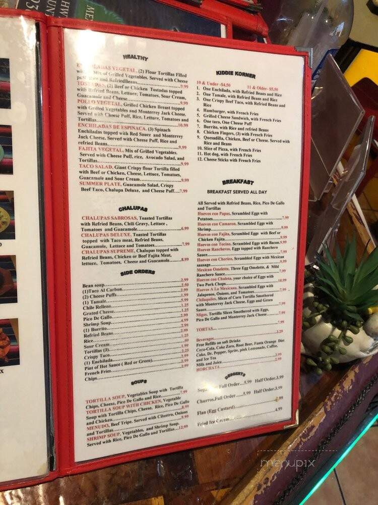 Rodeo Mexican Restaurant - Huntsville, TX menu_pic